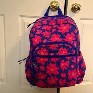 Large Vera Bradley book bag (Art Poppies design)